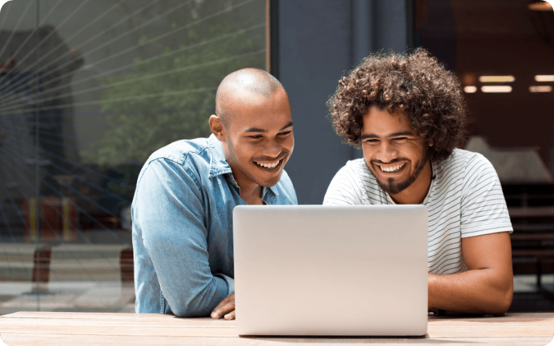 two friends switching energy provider