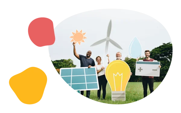The Midcounties Co-operative Youth Empowered Committee at a solar panel field 