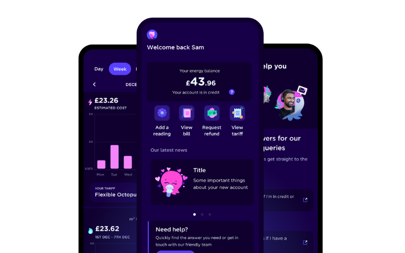 Octopus app interface