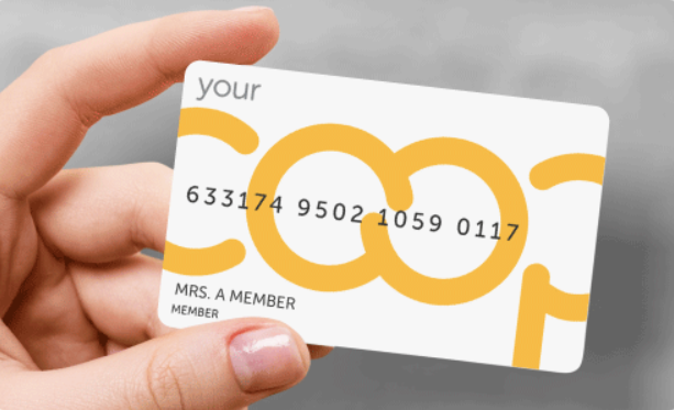 Co-op membership card